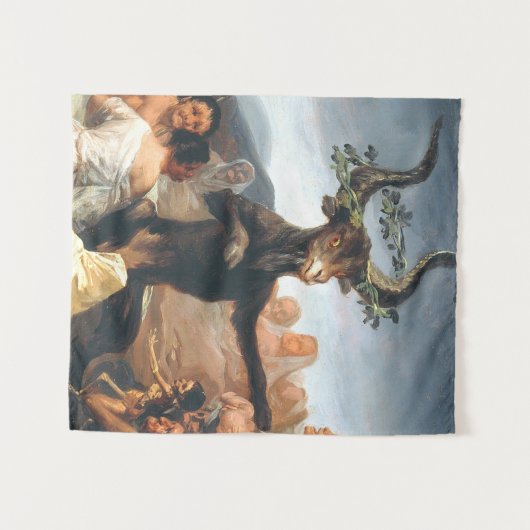 De Sabbat van heksen Francisco Goya Wandkleed (Voorkant (horizontaal))