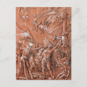 De Sabbat verlaten, 1506 Briefkaart