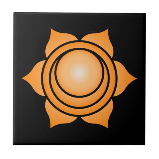 De Sacral Chakra Tegeltje (Voorkant)