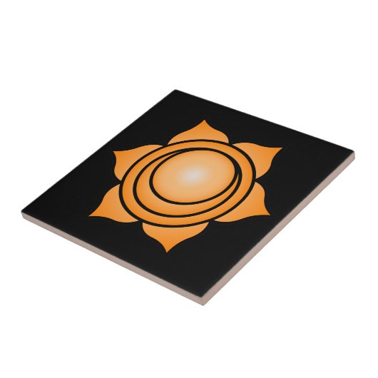 De Sacral Chakra Tegeltje (Zijkant)