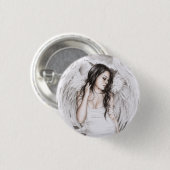 De Sad Angel-Button Ronde Button 3,2 Cm (Voorkant /achterkant)