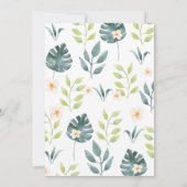 De Safari van Girl. Ze is twee Wilde Dag Kaart (Achterkant)