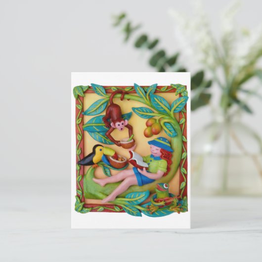 De Safari van het oerwoud Briefkaart (Staand voorkant)