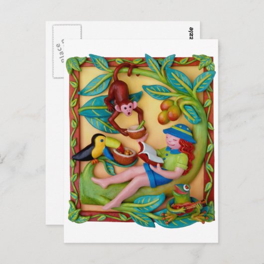 De Safari van het oerwoud Briefkaart (Voorkant / Achterkant)