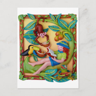 De Safari van het oerwoud Briefkaart