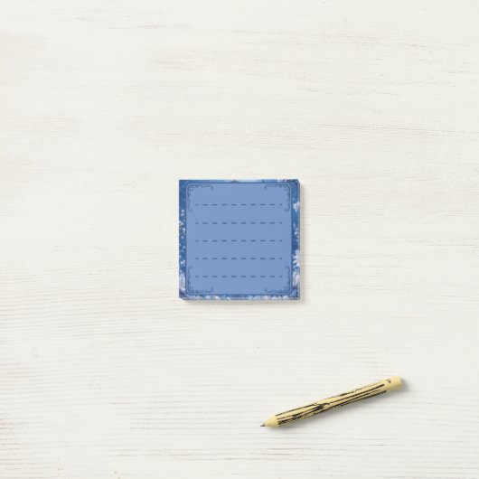 De saffier eed post-it® notes (Op bureau)