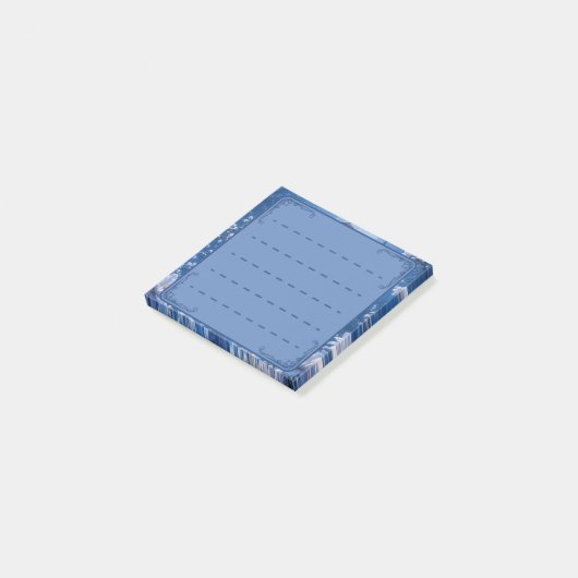 De saffier eed post-it® notes (Schuin)