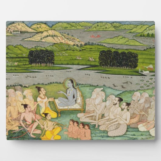 De sage Shuku Deva die koning Parikshit en een Fotoplaat (Voorkant)