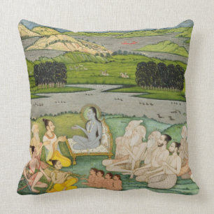 De sage Shuku Deva die koning Parikshit en een Kussen