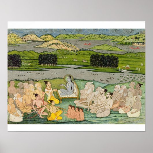 De sage Shuku Deva die koning Parikshit en een Poster (Voorkant)