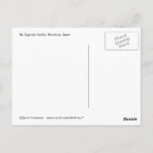 De Sagrada Familia, Barcelona, Spanje Briefkaart (Achterkant)