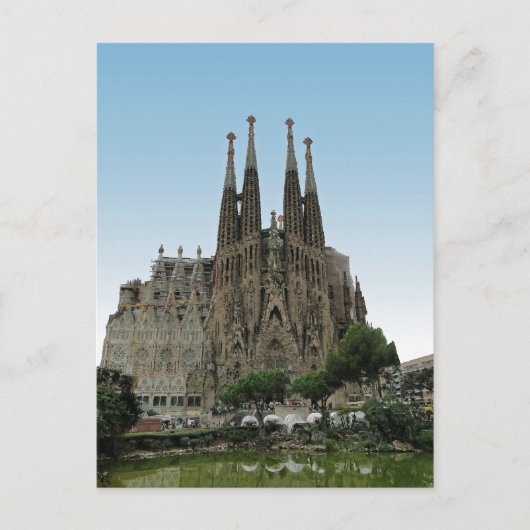 De Sagrada Familia, Barcelona, Spanje Briefkaart (Voorkant)