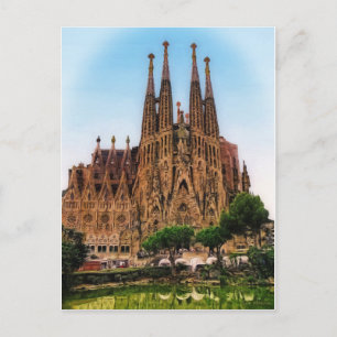 De Sagrada Familia, Barcelona, Spanje (gesticht) Briefkaart