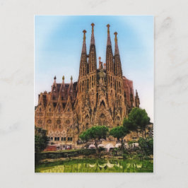 De Sagrada Familia, Barcelona, Spanje (gesticht) Briefkaart