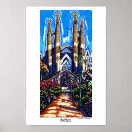 De Sagrada Familia, Poster van Barcelona