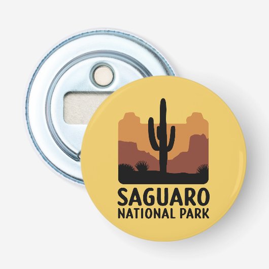De Saguaro Cactus Button Flesopener (Voorkant)