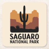 De Saguaro Cactus Kartonnen Onderzetters (Voorkant)