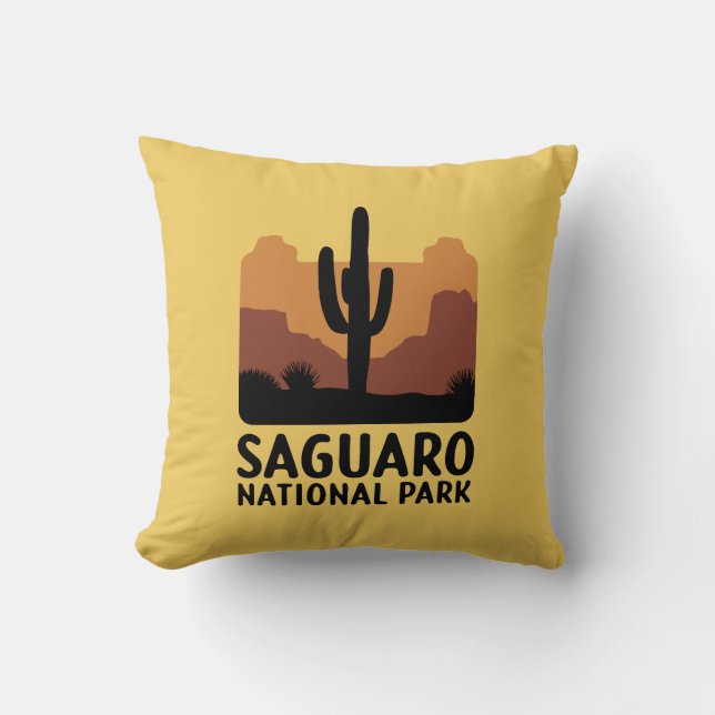 De Saguaro Cactus Kussen (Voorkant)