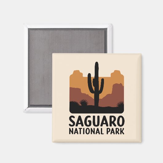 De Saguaro Cactus Magneet (Voorkant / Achterkant)