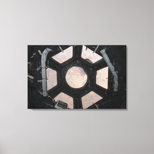 De Sahara is zichtbaar door de ramen Canvas Afdruk (Voorkant)