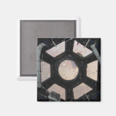 De Sahara is zichtbaar door de ramen Magneet (Voorkant / Achterkant)