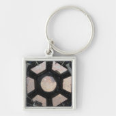 De Sahara is zichtbaar door de ramen Sleutelhanger (Voorkant)