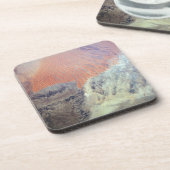 De Saharawoestijn in Algerije, Noord-Afrika. Bier Onderzetter (Linkerzijde)