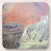 De Saharawoestijn in Algerije, Noord-Afrika. Bier Onderzetter (Voorkant)