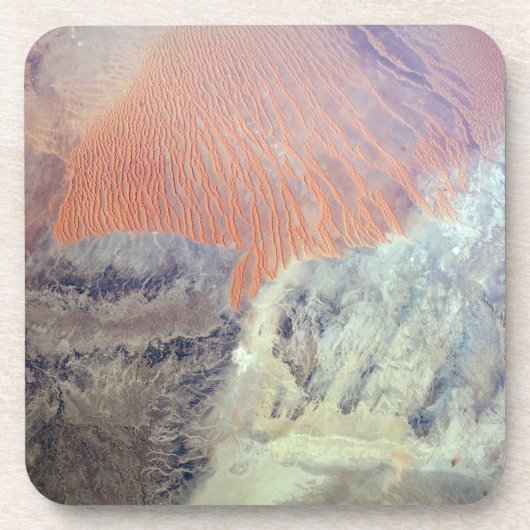 De Saharawoestijn in Algerije, Noord-Afrika. Bier Onderzetter (Voorkant)