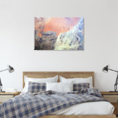 De Saharawoestijn in Algerije, Noord-Afrika. Canvas Afdruk (Insitu (Slaapkamer))