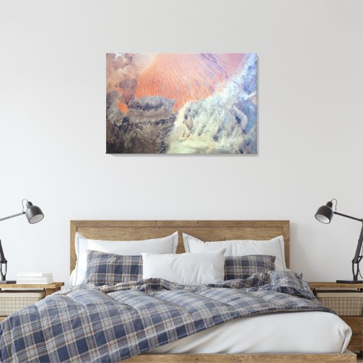 De Saharawoestijn in Algerije, Noord-Afrika. Canvas Afdruk (Insitu (Slaapkamer))