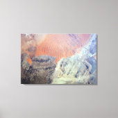 De Saharawoestijn in Algerije, Noord-Afrika. Canvas Afdruk (Voorkant)