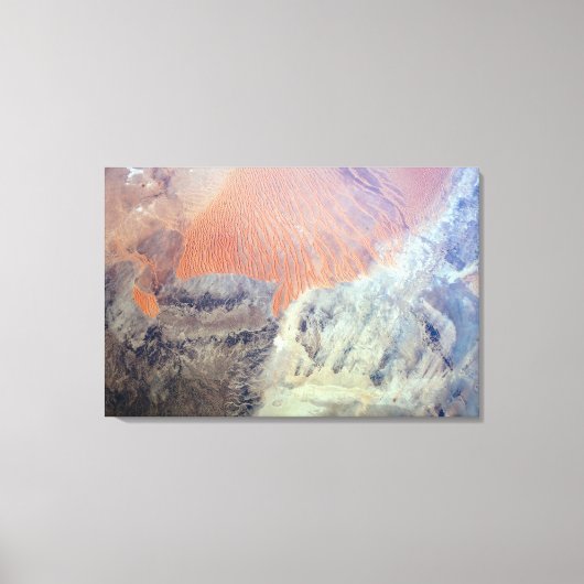 De Saharawoestijn in Algerije, Noord-Afrika. Canvas Afdruk (Voorkant)