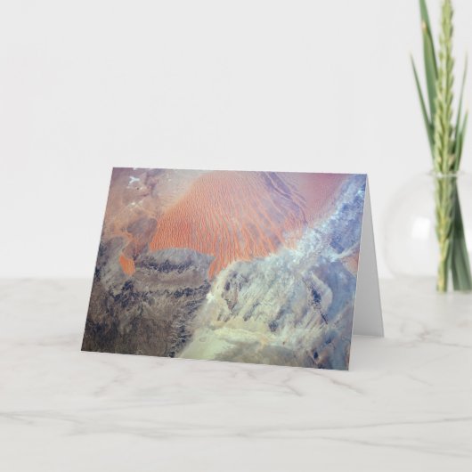 De Saharawoestijn in Algerije, Noord-Afrika. Kaart (Voorkant)