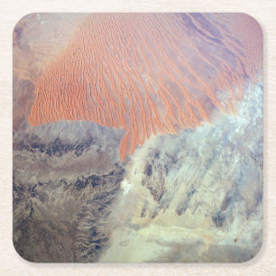 De Saharawoestijn in Algerije, Noord-Afrika. Kartonnen Onderzetters