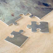 De Saharawoestijn in Algerije, Noord-Afrika. Legpuzzel (Zijkant)