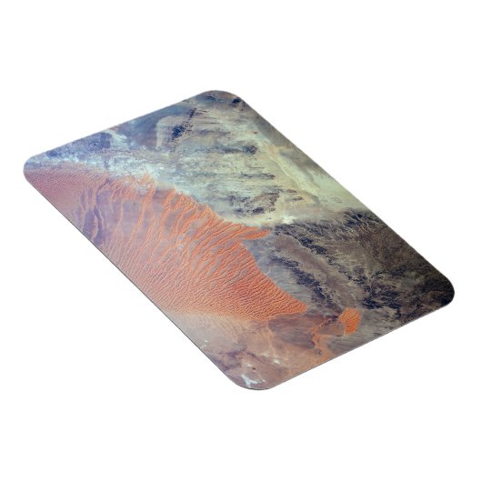 De Saharawoestijn in Algerije, Noord-Afrika. Magneet (Rechterzijde)