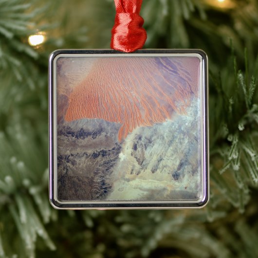 De Saharawoestijn in Algerije, Noord-Afrika. Metalen Ornament (Boom)