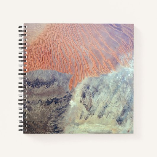 De Saharawoestijn in Algerije, Noord-Afrika. Notitieboek (Voorkant)