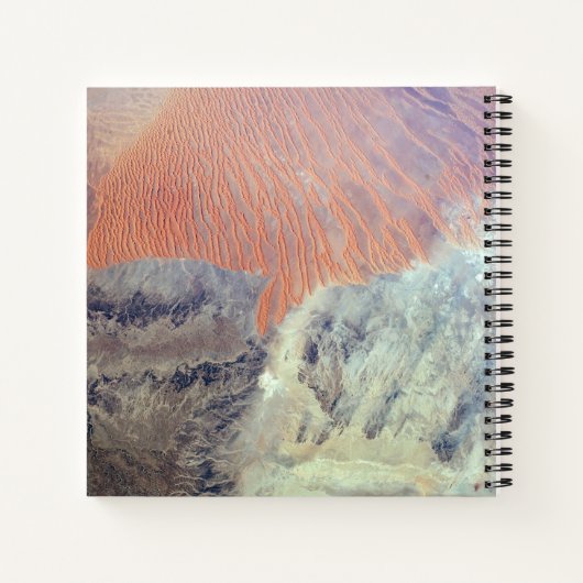 De Saharawoestijn in Algerije, Noord-Afrika. Notitieboek (Achterkant)