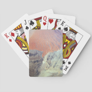 De Saharawoestijn in Algerije, Noord-Afrika. Pokerkaarten