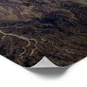 De Saharawoestijn in Algerije, Noord-Afrika. Poster (Hoek)