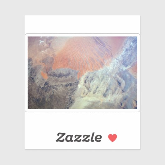 De Saharawoestijn in Algerije, Noord-Afrika. Sticker (Vel)