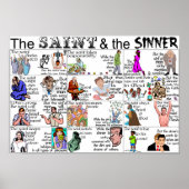 De Saint & de Sinner Poster (Voorkant)