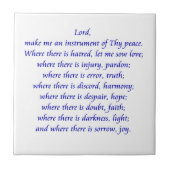 De Saint Francis Prayer Tegeltje (Voorkant)