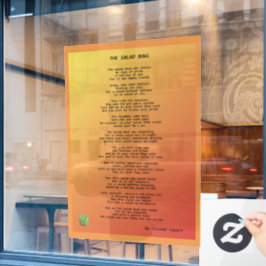 De salad Bowl-vensterbank Raamsticker