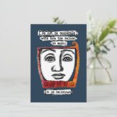 De salami is heerlijk Wenskaart Kaart (Staand voorkant)