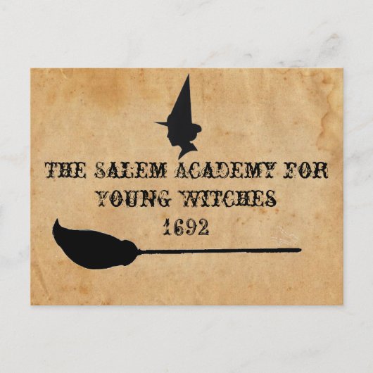De Salem Academy for Young Witches Briefkaart (Voorkant)