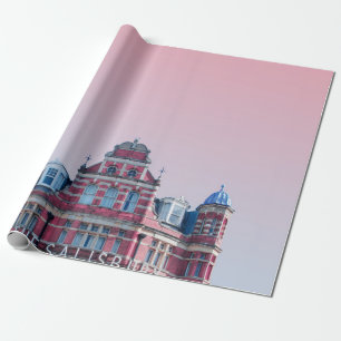 DE SALISBURY-BOUW ONDER PINKSKIES CADEAUPAPIER