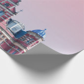 DE SALISBURY-BOUW ONDER PINKSKIES CADEAUPAPIER (Hoek)